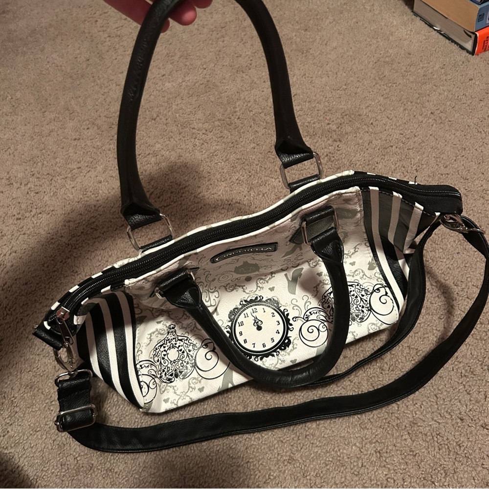 Disney Cinderella 2015 Black and White Handbag Purse - Picture 4 of 12